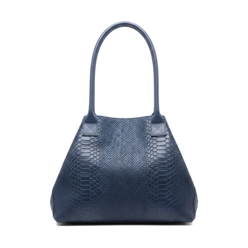 LOLA – Tas van Italiaans leer met pythonstructuur – Navy