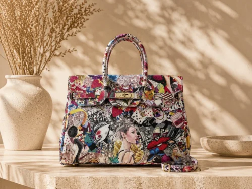 Tas ARIA – Meer­kleurig leer – Italiaanse fabricage