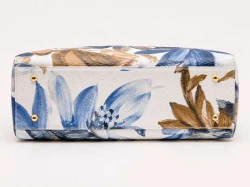 NORA - Magnolia Blu - Leren tas gemaakt in Italië