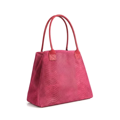 LOLA – Tas van Italiaans leer met pythonstructuur – Fuchsia