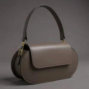 RUBIS | Italiaanse lederen tas – taupe