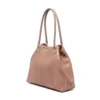 LOLA – Tas van Italiaans leer met python-embossing – Lavender Blush