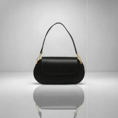 RUBIS | Italiaanse leren tas – Zwart