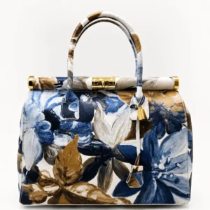 NORA - Magnolia Blu - Leren tas gemaakt in Italië
