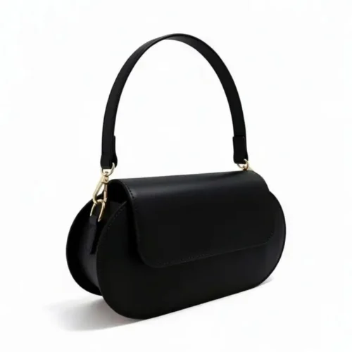 RUBIS | Italiaanse leren tas – Zwart