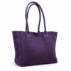 LOLA – Tas van Italiaans leer met python‑embossing – Paars