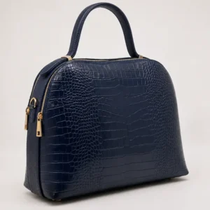 5f427b8b18f2238e0c4c22517df46a807253311079fe43681ec6a6f5c429cf43 Tas NOA Blue van leer met crocco-motief – Gemaakt in Italië