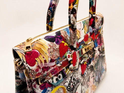 Tas ARIA – Meer­kleurig leer – Italiaanse fabricage