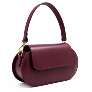 RUBIS | Italiaans lederen tas – bordeaux