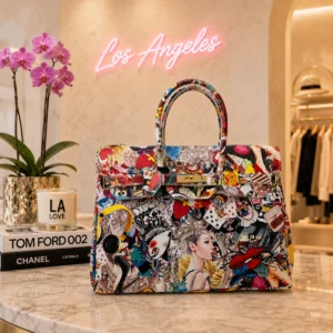 Tas ARIA – Meer­kleurig leer – Italiaanse fabricage