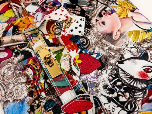 Tas ARIA – Meer­kleurig leer – Italiaanse fabricage