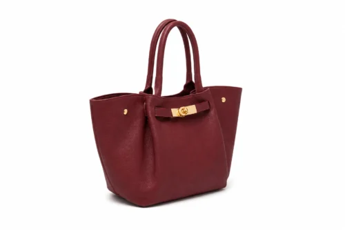 892b32db2bedfaa12d29122865b20635a6fc17f0bc50560a71d15482bd101859 Yara Burgundy leren tas – Italiaans vervaardigd