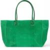 LOLA – Tas van Italiaans leer met python-embossing – Groen