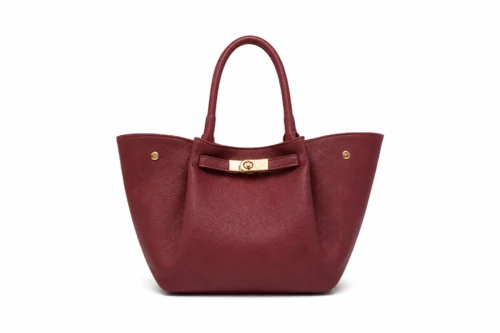 8b9f14e42f71416e393d77cdbeb60702f088435104baa9d8006440e7f6966027 Yara Burgundy leren tas – Italiaans vervaardigd