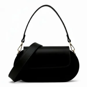 RUBIS | Italiaanse leren tas – Zwart