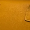Tas NORA Mosterd – Dollaro-leer – Gemaakt in Italië
