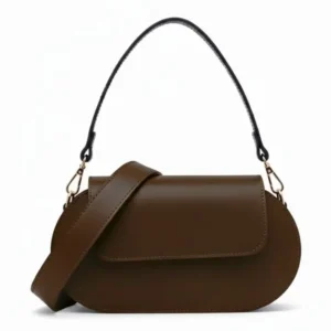 RUBIS | Italiaanse leren tas – chocolade