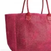 LOLA – Tas van Italiaans leer met pythonstructuur – Fuchsia