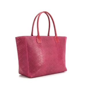 LOLA – Tas van Italiaans leer met pythonstructuur – Fuchsia