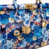 NORA - Jardin d'Azur | Leren handtas Gemaakt in Italië