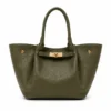 Yara Khaki leren tas – Italiaans fabricaat