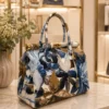 NORA - Magnolia Blu - Leren tas gemaakt in Italië