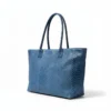 30fe3c8da22dad212703978f9002884f1329acaf8af88bd6981a2f0cf9e9cb92 LOLA – Tas van Italiaans leer met python-embossing – Denimblauw