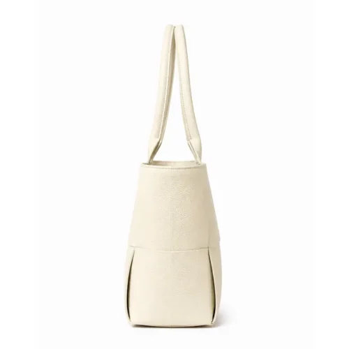 BELLA CLASSICA – Leren shopper in beige | Gemaakt in Italië
