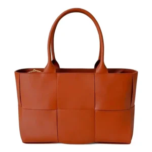 BELLA CLASSICA – Leren shopper in saffron | Gemaakt in Italië