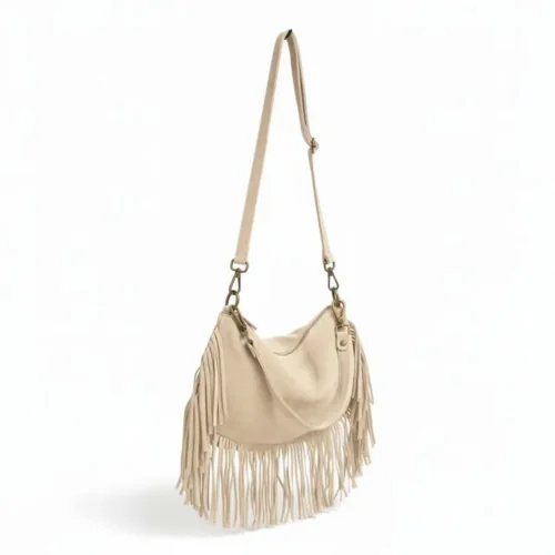 PAKA leren tas – Beige – Gemaakt in Italië