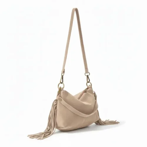 PAKITA leren tas – Nude Beige – Gemaakt in Italië