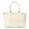 BELLA CLASSICA – Leren shopper in beige | Gemaakt in Italië