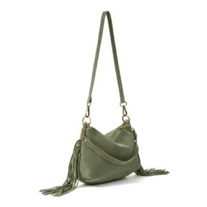 b344da3f1c59c01b0b687814508cb0be02895f721741276113b3139dab5f0bb9 PAKITA leren tas – Groen – Gemaakt in Italië