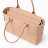 BELLA CLASSICA – Leren shopper in blushroze | Gemaakt in Italië