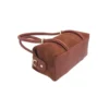 Suie Valentini Suède kleine barrel-crossbodytas, gemaakt in Italië